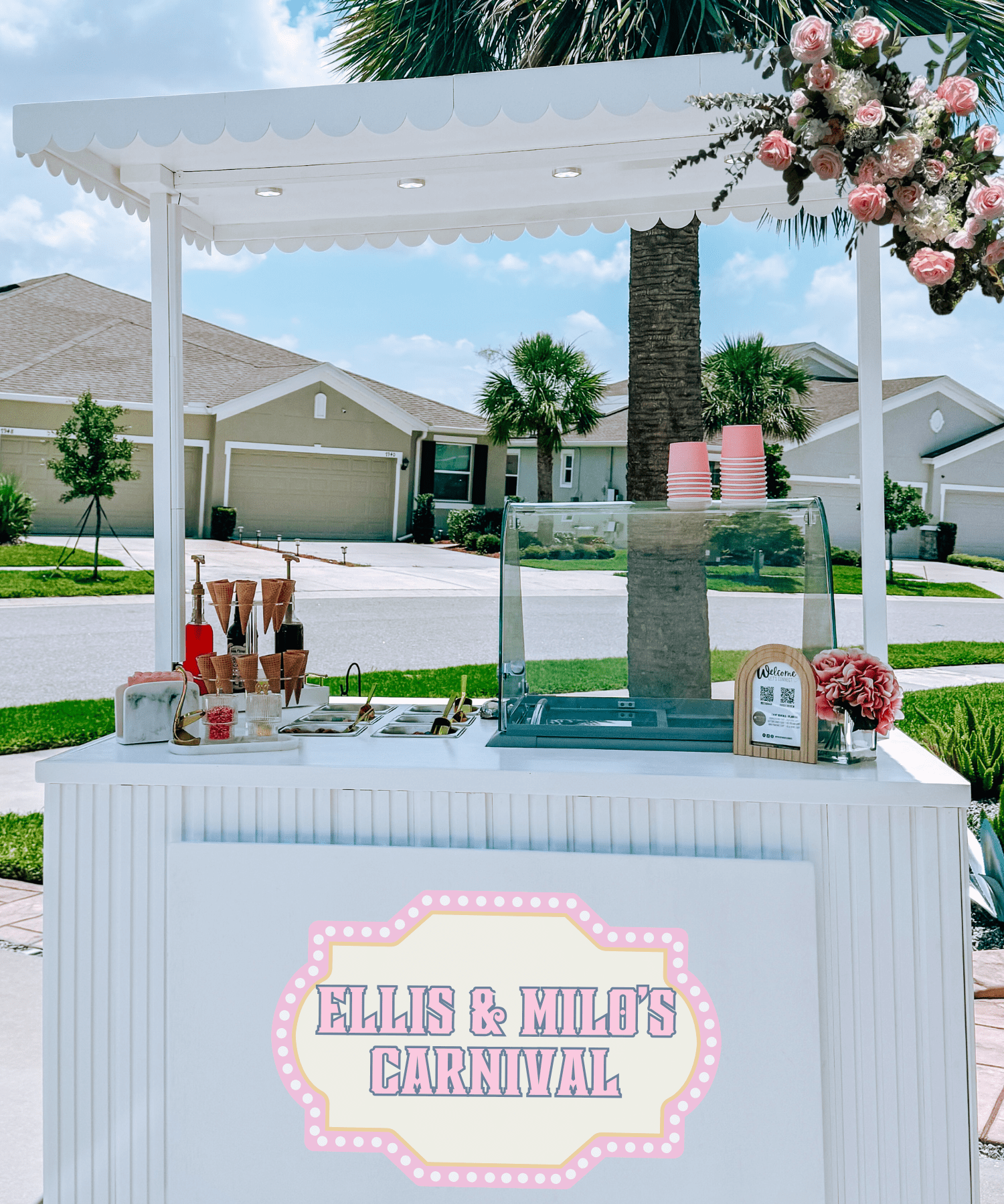 pop sip and celebrate planning : Tampa's Gelato Cart