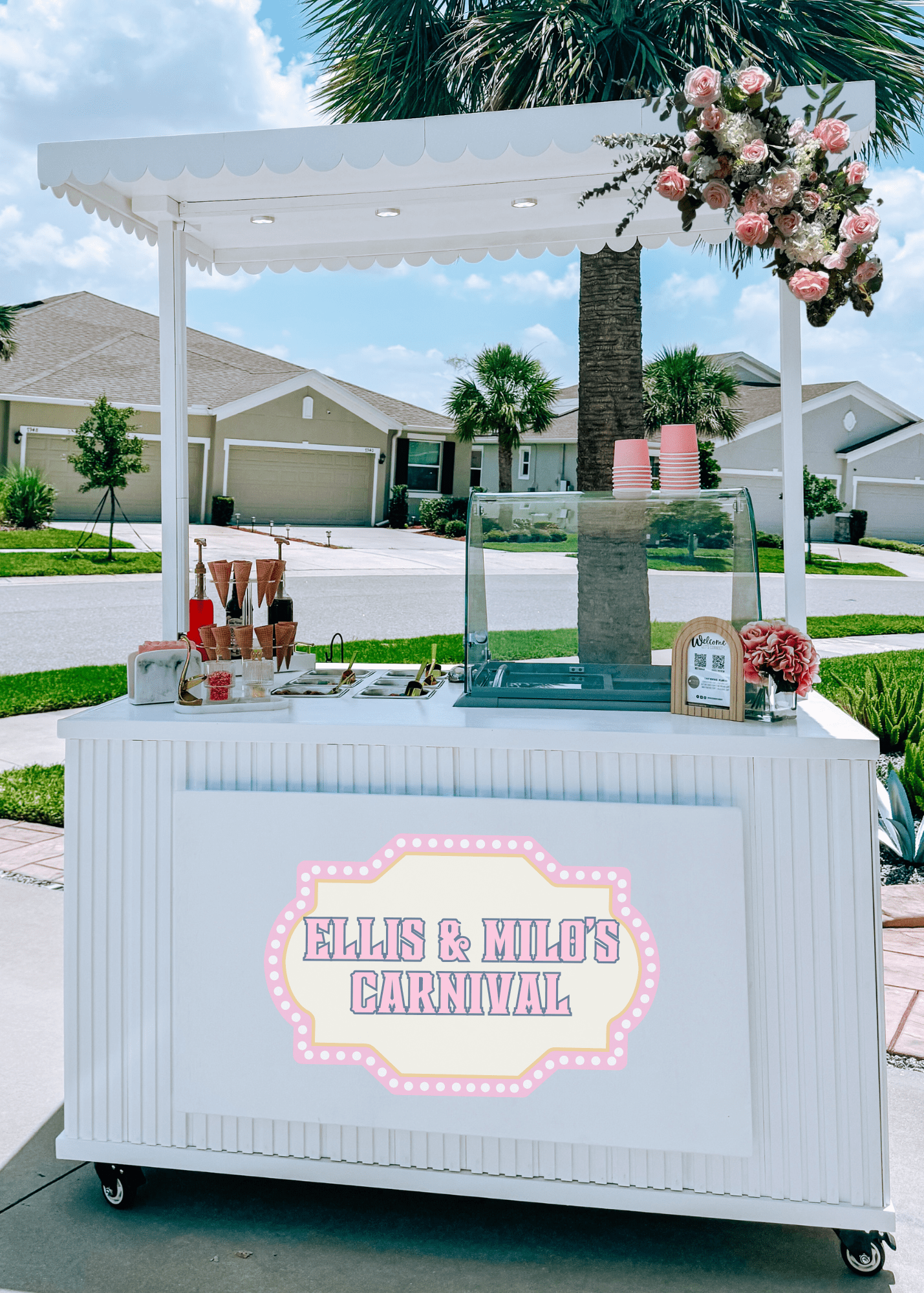 pop sip and celebrate planning : Tampa's Gelato Cart