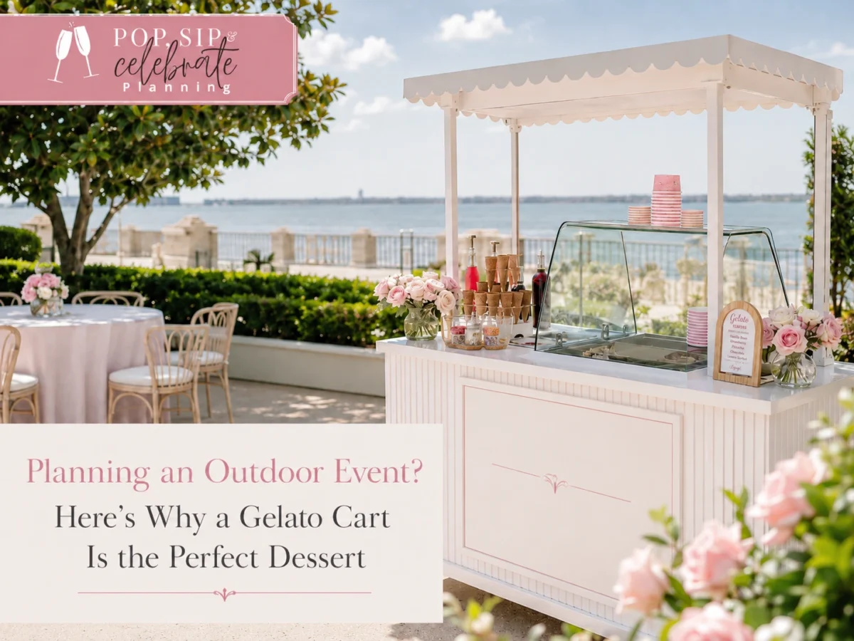 Gelato cart rental Tampa for outdoor events