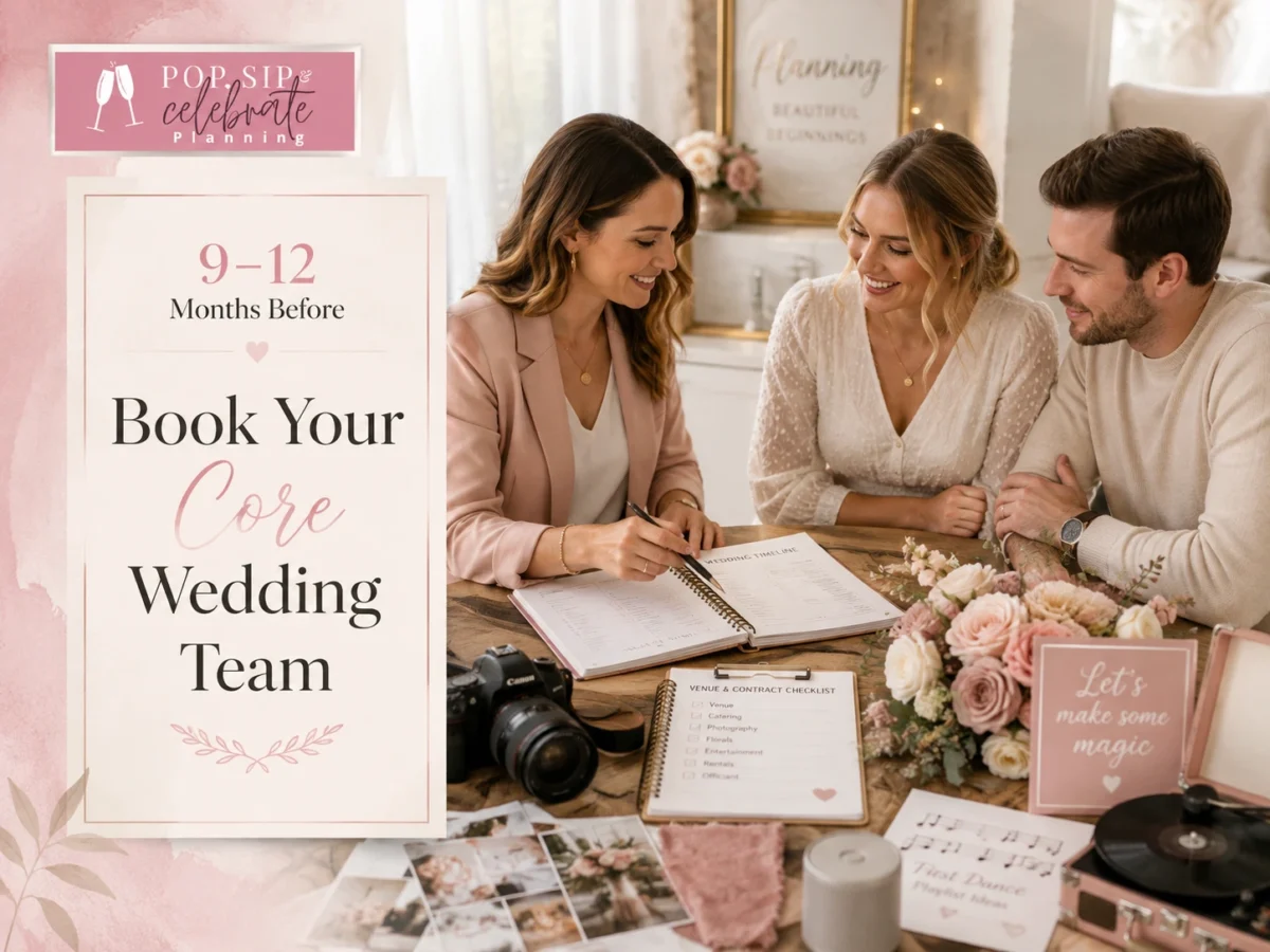 Wedding Planning Tampa couple meeting with planner to organize wedding vendors