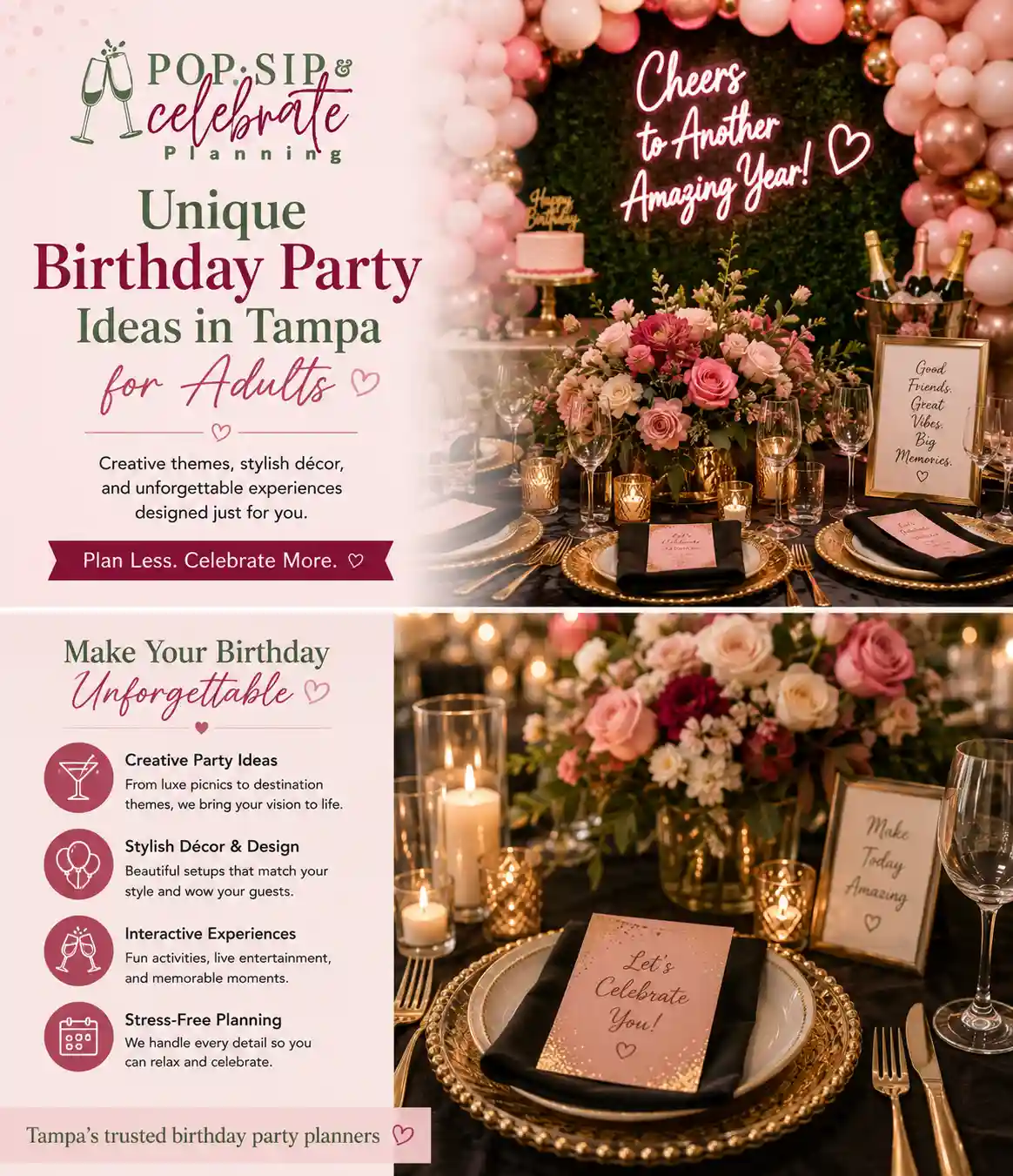 Unique Birthday Party Ideas in Tampa for Adults