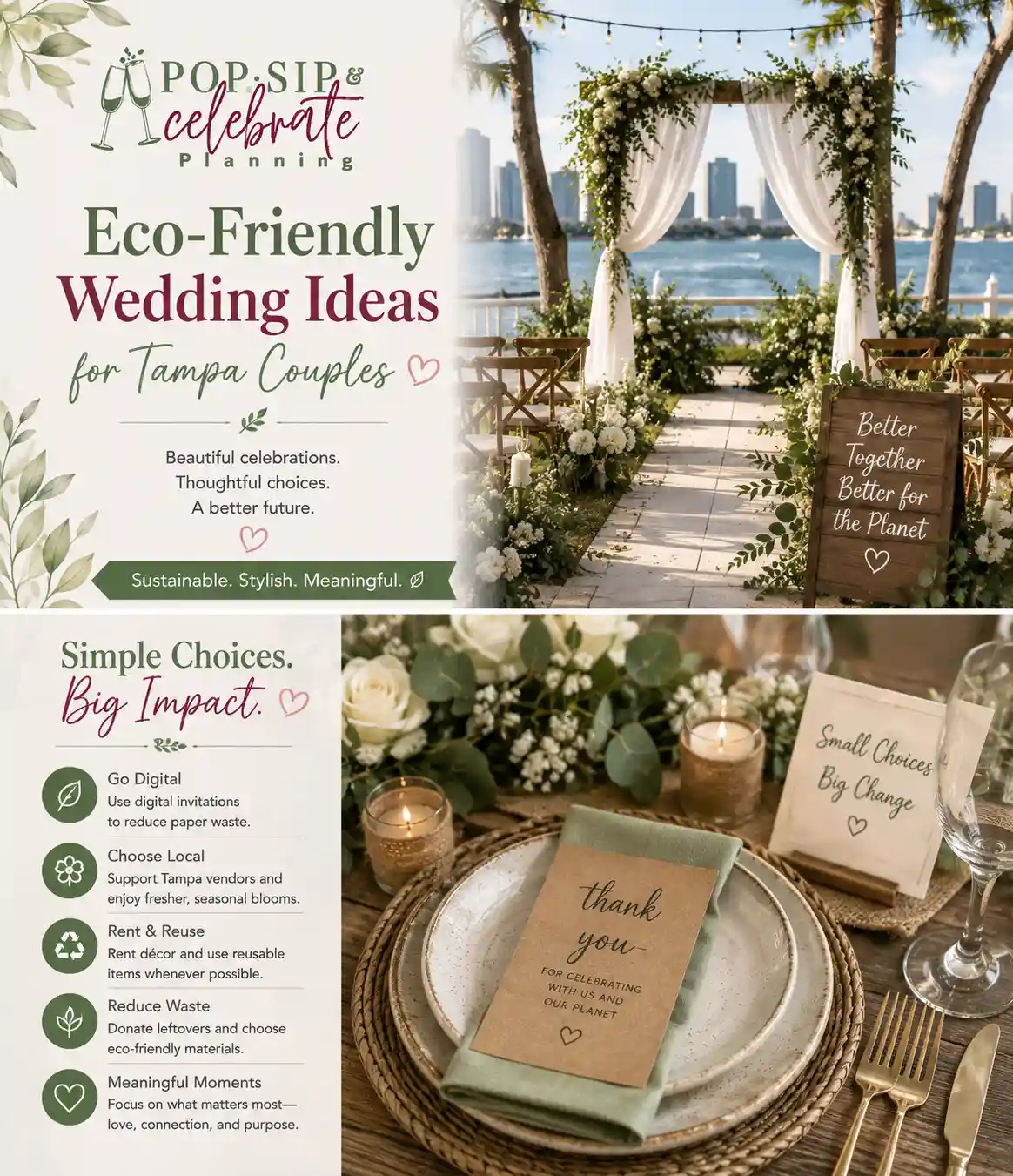 How to Plan an Eco-Friendly Wedding in Tampa Without Sacrificing Style