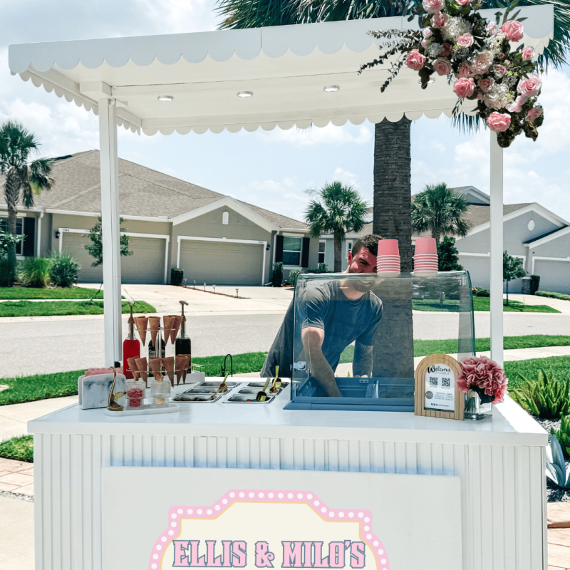 pop sip and celebrate planning : Tampa's Gelato Cart
